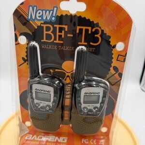 Baofeng BF-T3 Handheld Walkie Talkie, Set of 2 Black New in Package Tested-works